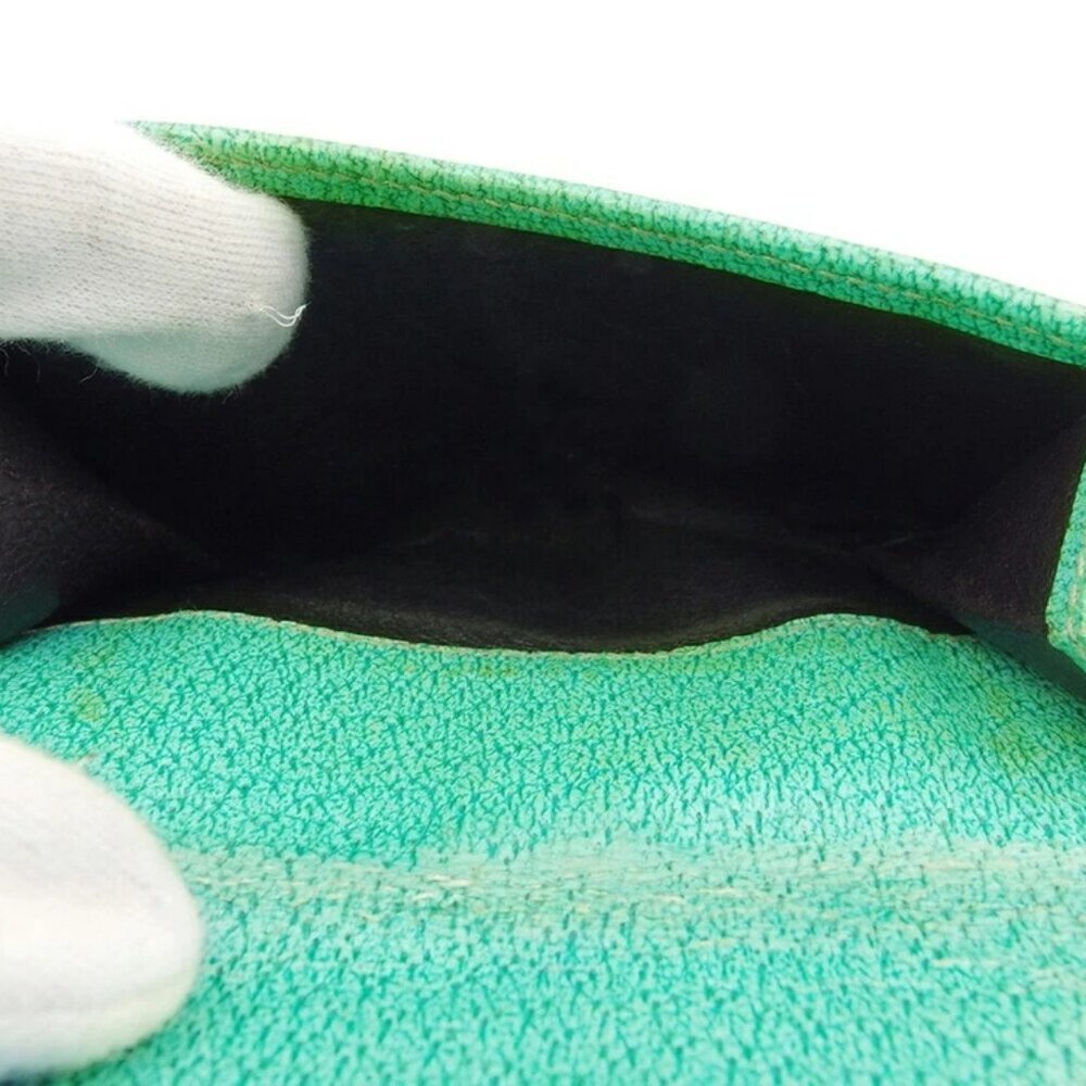 GUCCI Bifold Wallet Beige Brown Green Women 05474 Authentic secondhand - Picture 8 of 9